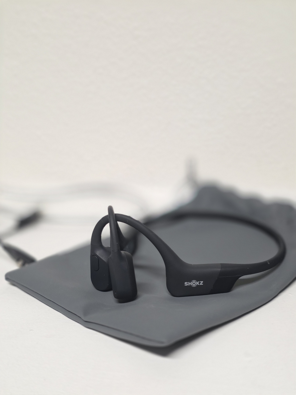 Shokz Open-Ear Bone Conduction Headphones in Black Mini